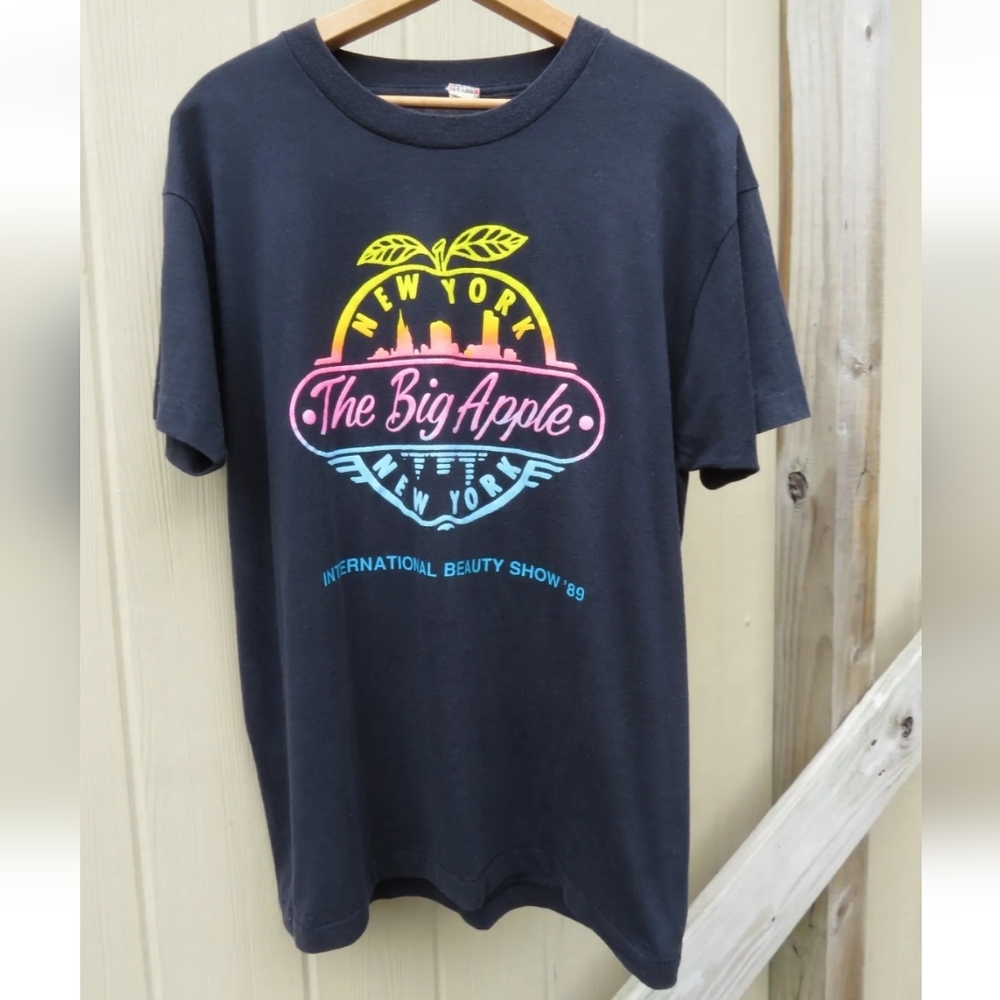 80s Vintage New York City International Beauty Show Single Stitch T-Shirt XL